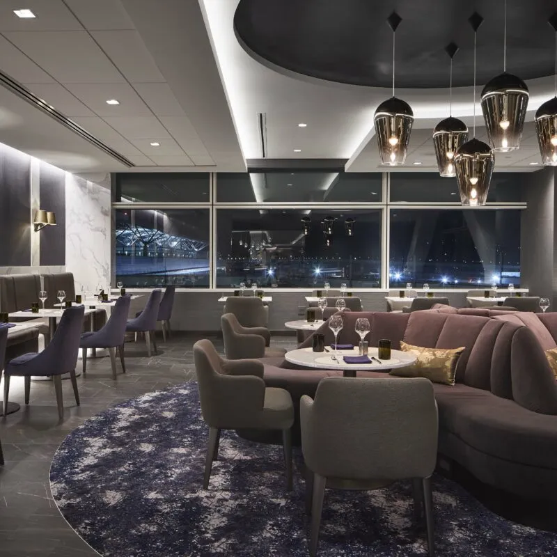 SCB's United Polaris SFO. Architecture. Aviation. Interior Design.