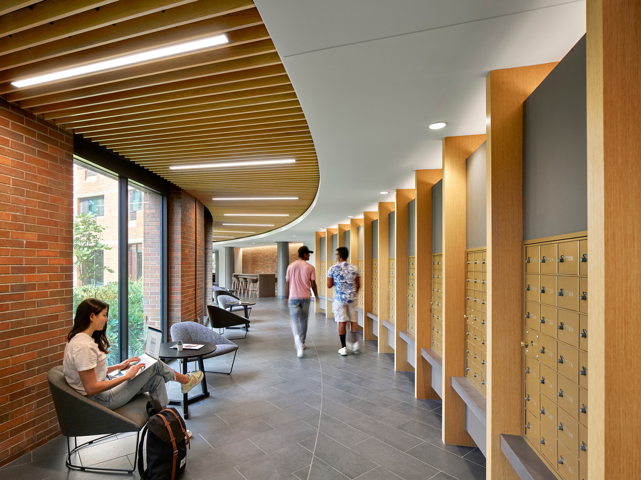 SCB's Bentley Hall and Pennoni Honors College. Interior Design. Campus Environments.