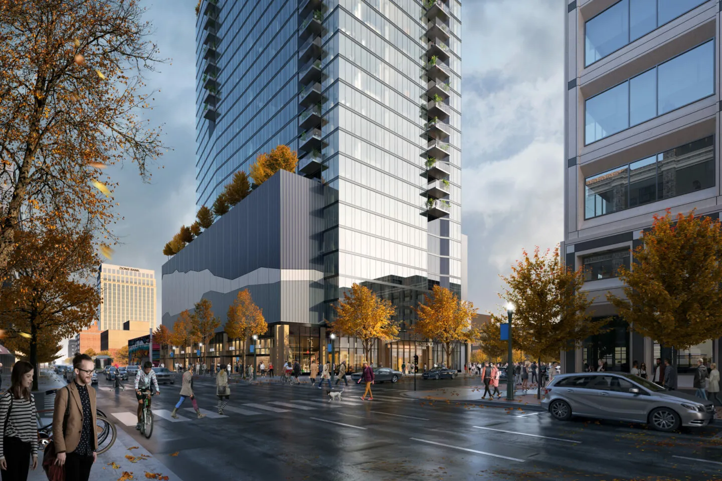 Retail spaces at SCB's 12th & Idaho. Architecture. Residential.
